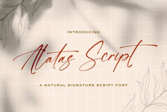 Alatas Script: A Delicate Typeface for Elegant Editorial Design
