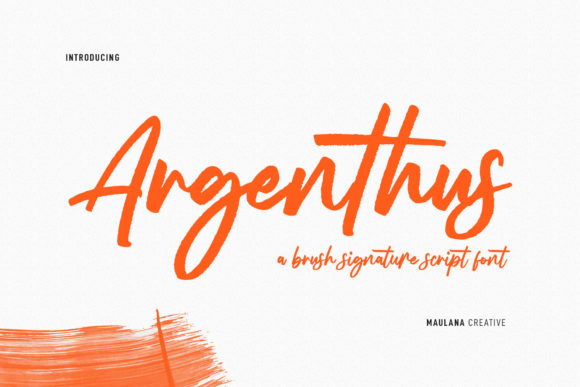 Argenthus Script: A Delicate Display Font for Modern Web Design