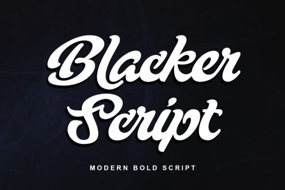 Blacker Script: A Bold Script Font for Modern Web Design and Digital Branding