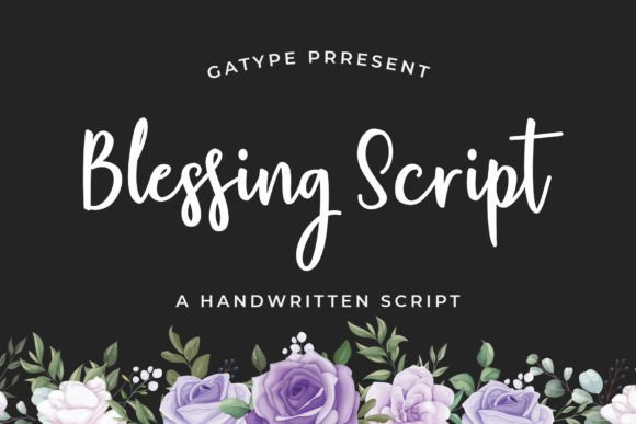 Blessing Script: A Handwritten Font for Elegant Editorial Design