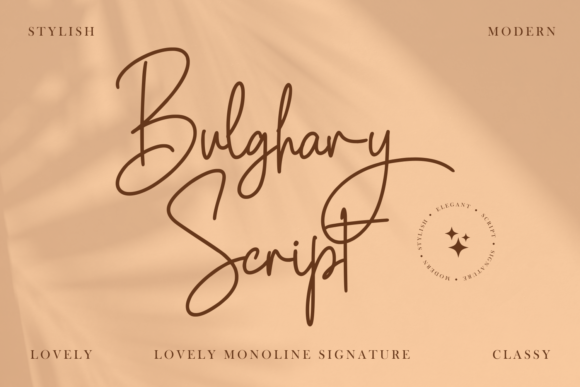 Bulghary Script: A Delicate Script Font for Elegant Craft and Product Designs