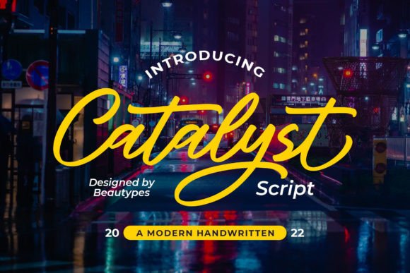 Catalyst Script: A Fresh Handwritten Font for Crafters and Product Makers
