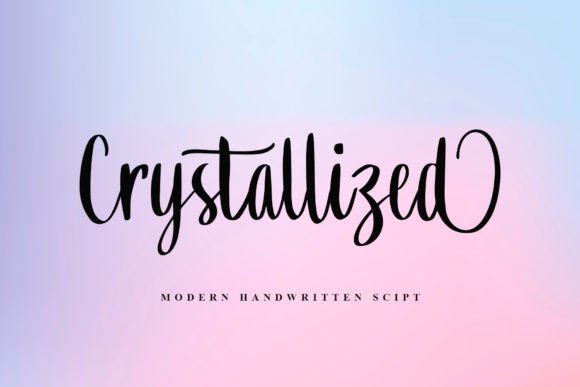 Crystallized Script: A Refined Typeface for Elegant Editorial Design