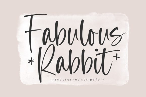 Fabulous Rabbit Handbrushed Script: A Delightful Font for Crafters & Sellers