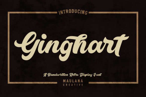 Ginghart Script: A Retro-Inspired Typeface for Stylish Branding Projects