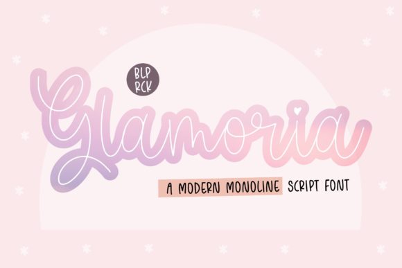 Glamoria Script: A Modern Monoline Typeface for Digital Design