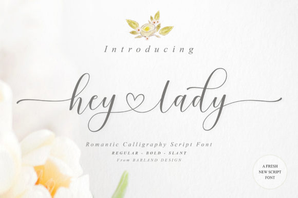 Hey Lady Script: A Stylish Typeface for Small Business Branding