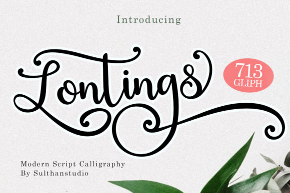 Lontings Script: A Handwritten Font for Elegant Editorial Design