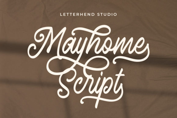 Mayhome Script: A Vintage-Inspired Typeface for Elegant Web Design