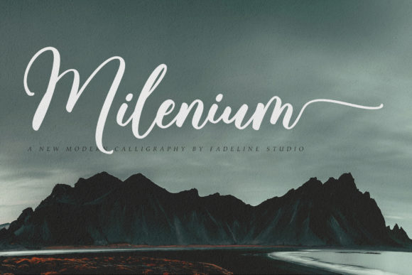 Milenium Script: A Dazzling Script Font for Elegant Editorial Design