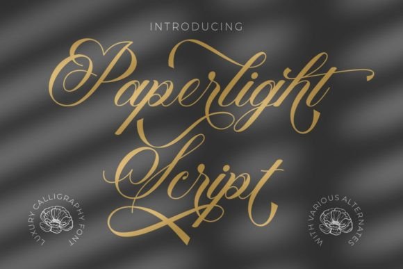 Paperlight Script: A Luxurious Handwritten Font for Crafters and Makers