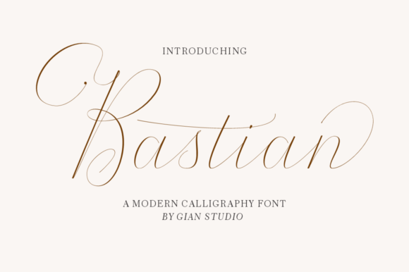 The Bastian Script: A Romantic Script Font for Crafters & Product Makers