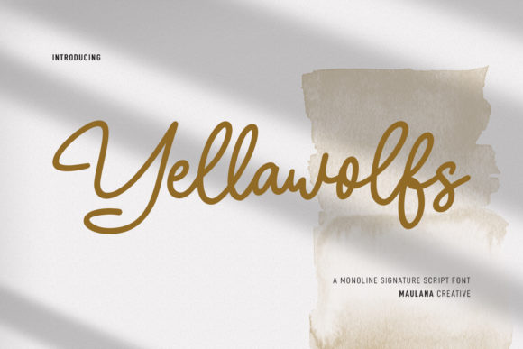 Yellawolfs Script: A Designer’s Font for Elegant Editorial Layouts