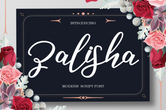 Zalisha Script: A Stylish Modern Script Font for Web Designers